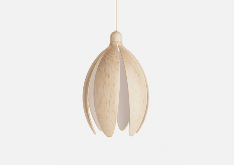 Smart Wooden Flower-Shaped Lamp5