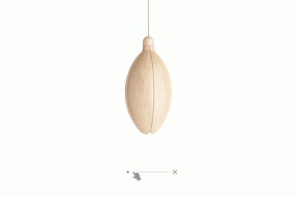 Smart Wooden Flower-Shaped Lamp6
