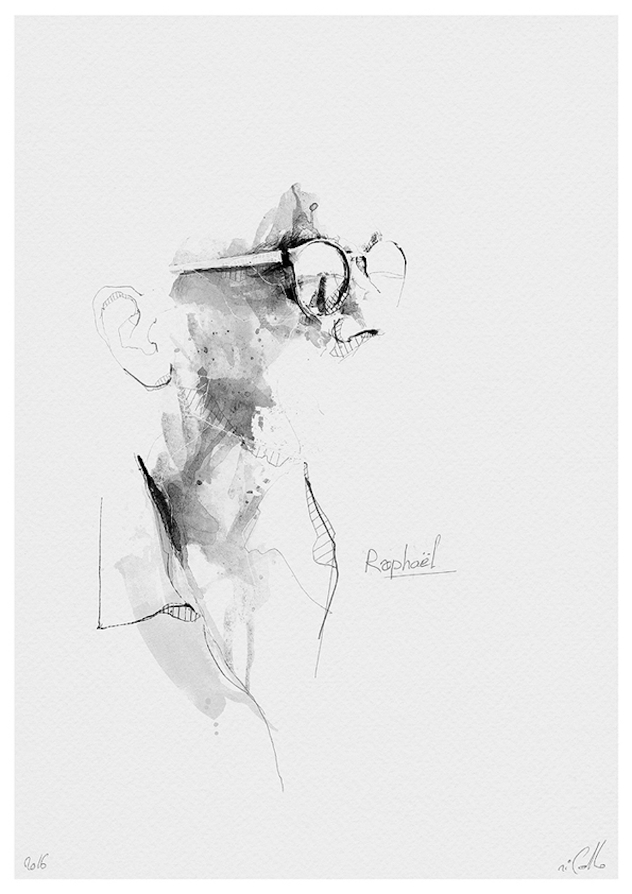 Spontaneous and Realistic Black and White Pencil Portraits1 – Fubiz Media