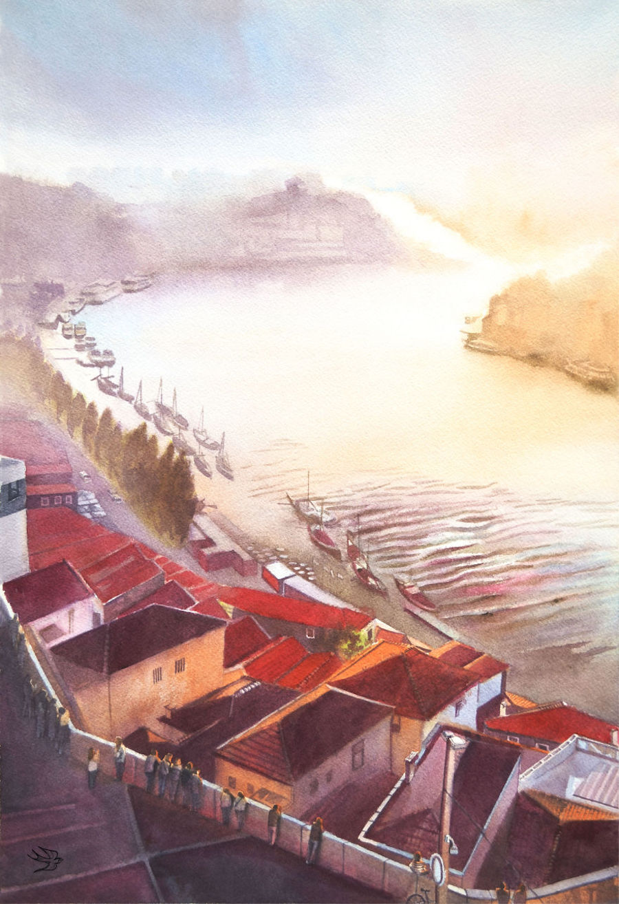 Stunning Watercolors of Portugal3
