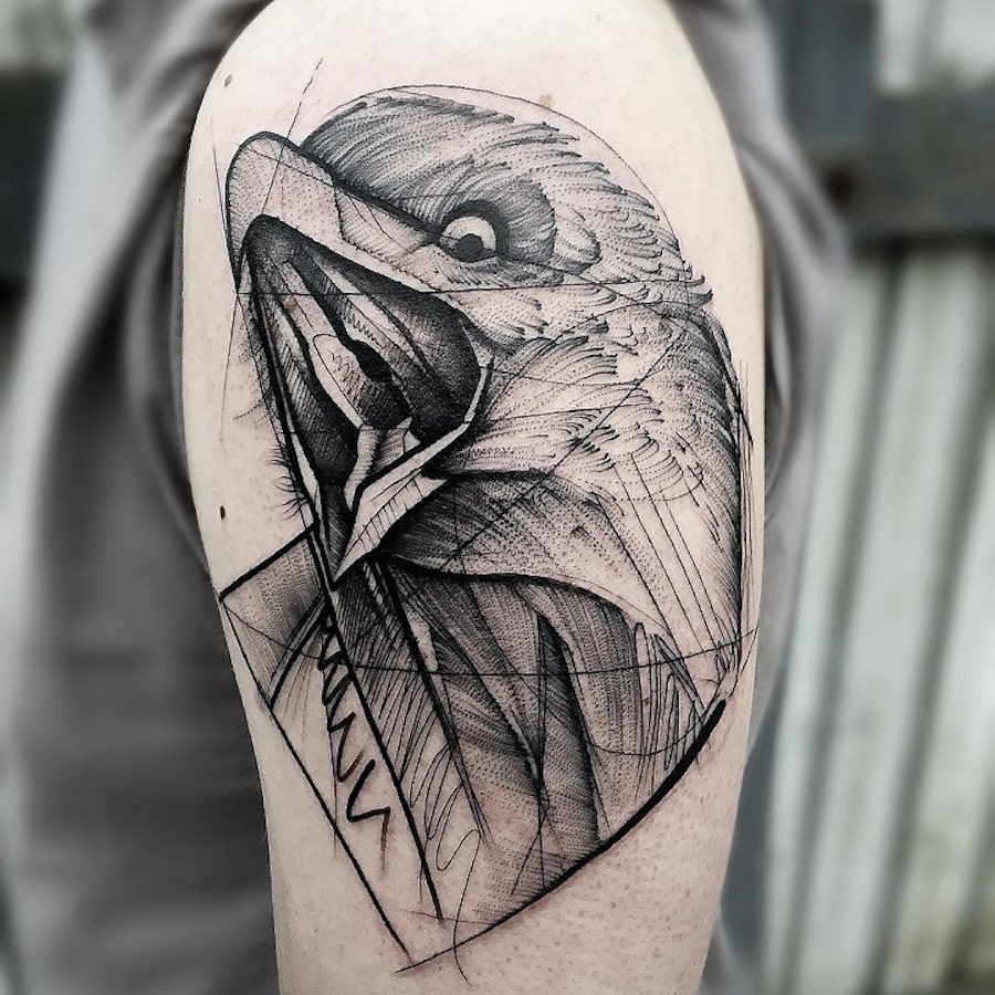 Superb Tattoos with Geometric Lines11