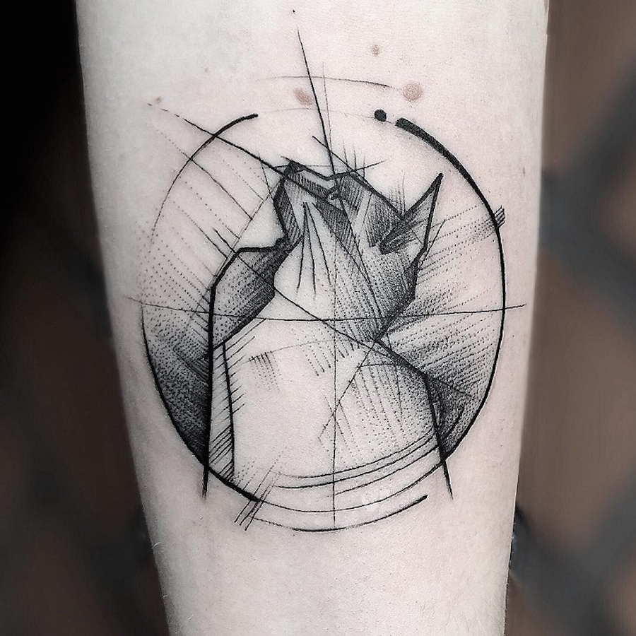 Superb Tattoos with Geometric Lines12