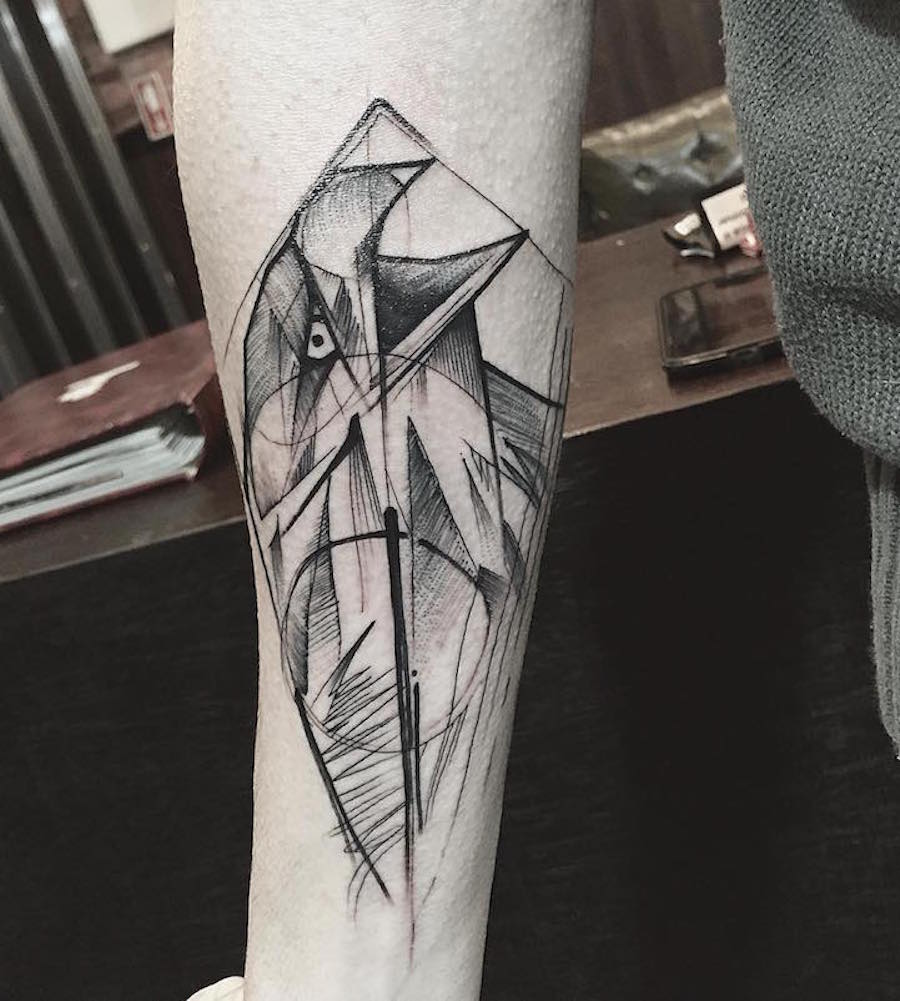 Superb Tattoos with Geometric Lines3