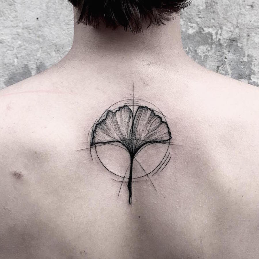 Superb Tattoos with Geometric Lines4