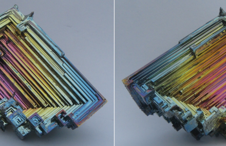 Surrealist Multicolored Bismuth Crystals