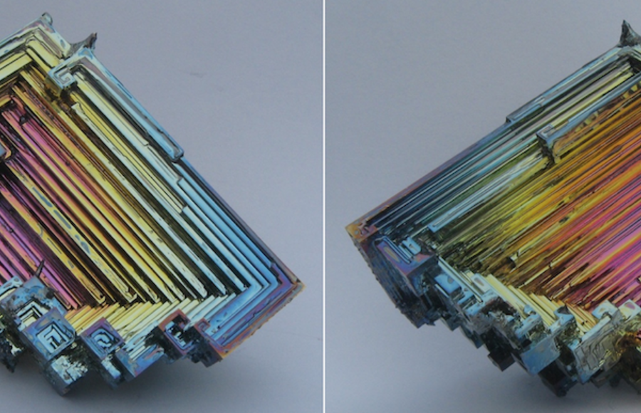 Surrealist Multicolored Bismuth Crystals