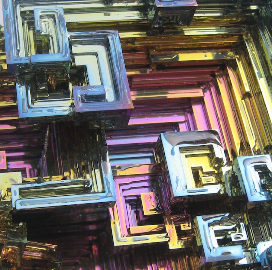 Surrealist Multicolored Bismuth Crystals14
