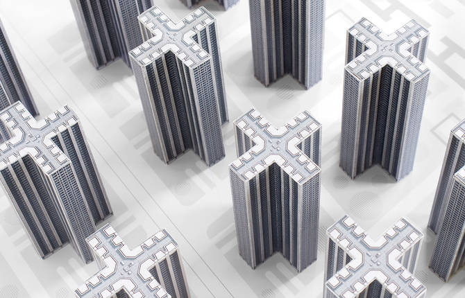 Ultra-Detailed Paper Models of Parisian Buildings