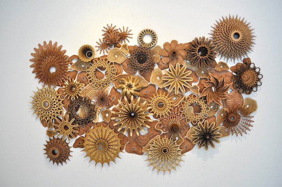 Wooden Spiraling Coral Reefs1