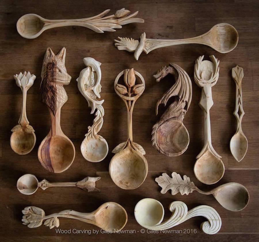 Wooden Spoons Carved in Form of Animals14