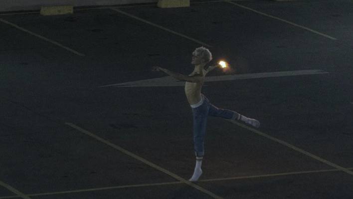 Majestic Ballet in a Parking at Night