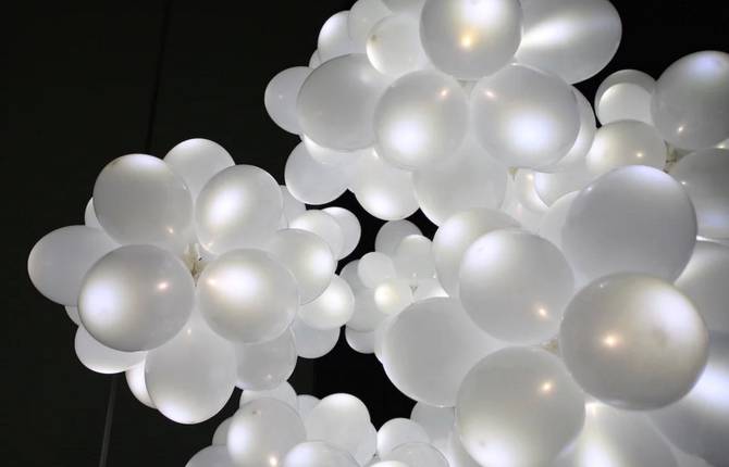 A Cloud of Illuminated Ballons