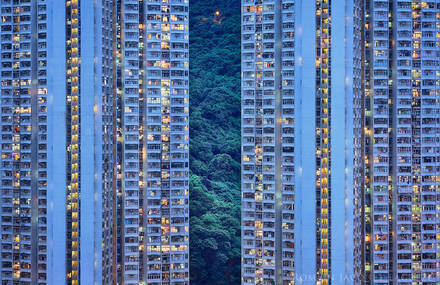 Stunning Blue Cityscapes in Hong Kong