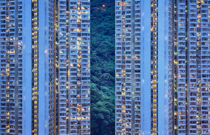 Stunning Blue Cityscapes in Hong Kong