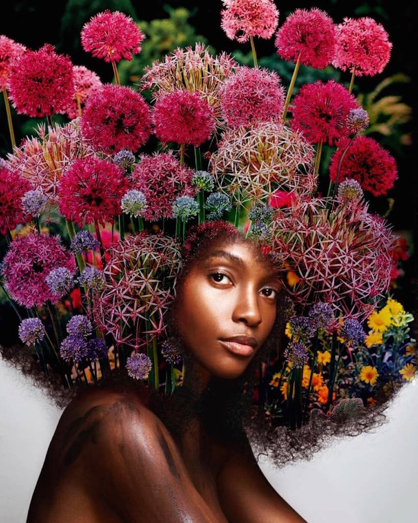 Cosmic and Flowery Afro Hairstyles – Fubiz Media