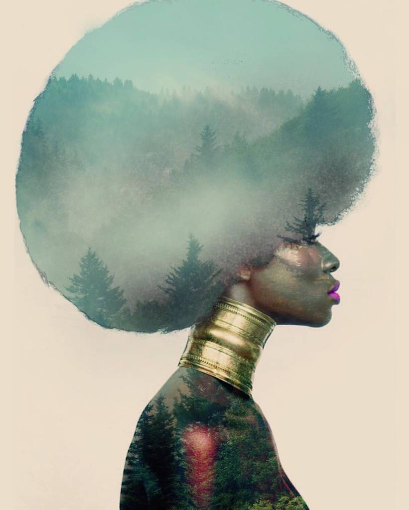Cosmic and Flowery Afro Hairstyles – Fubiz Media