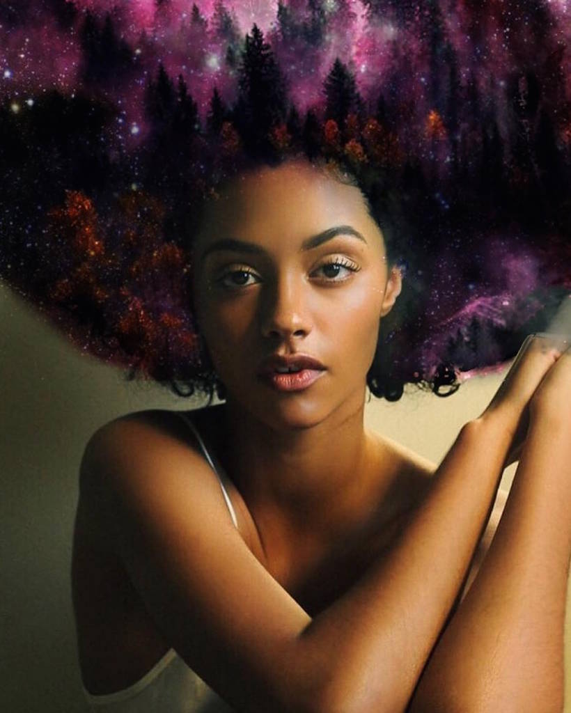 Cosmic and Flowery Afro Hairstyles – Fubiz Media