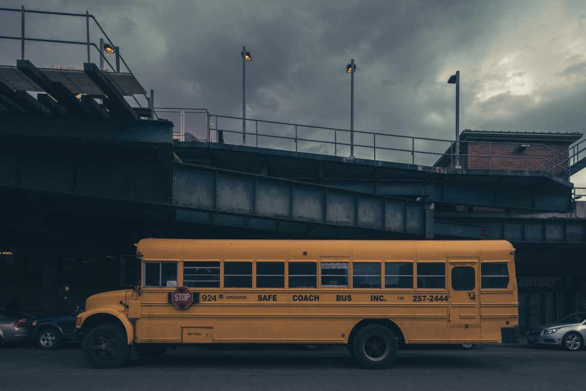 Bus on Stillwell Avenue, Coney Island, Brooklyn, NY, 2016