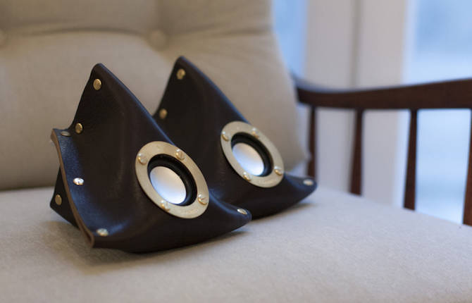 Easy DIY Leather Giacinto Speakers