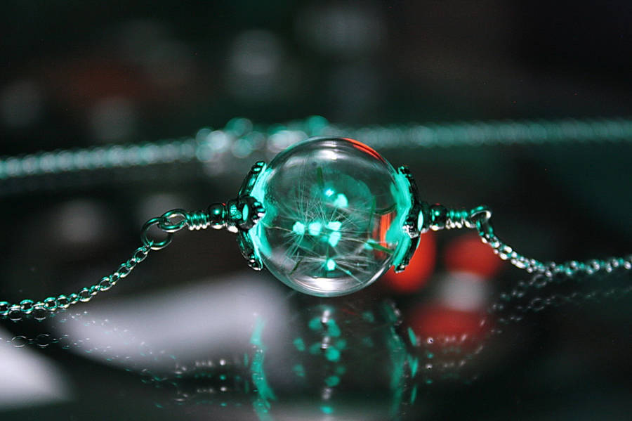 Mystical Glow-in-the-Dark Jewelry Emits an Ethereal Turquoise Glow