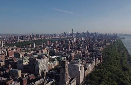 Flying Over Harlem, NYC
