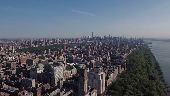 Flying Over Harlem, NYC
