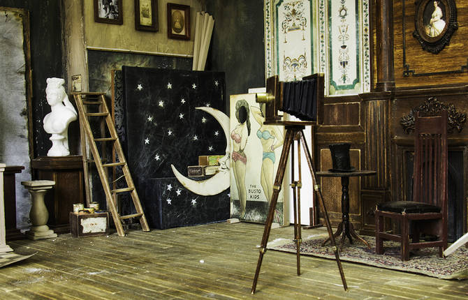 19th Century Miniature Photo Studio