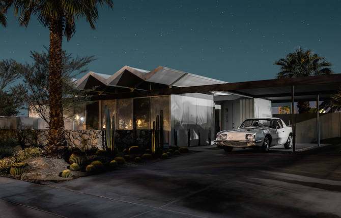 Palm Springs Under the Moonlight