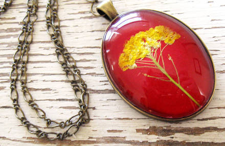 Beautiful Pressed Flower Jewelry