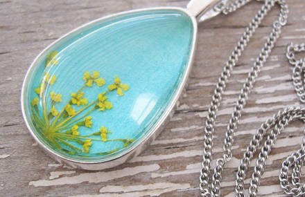Beautiful Pressed Flower Jewelry