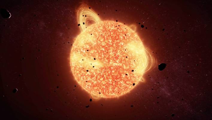 A Spaceship Travels beyond Earth