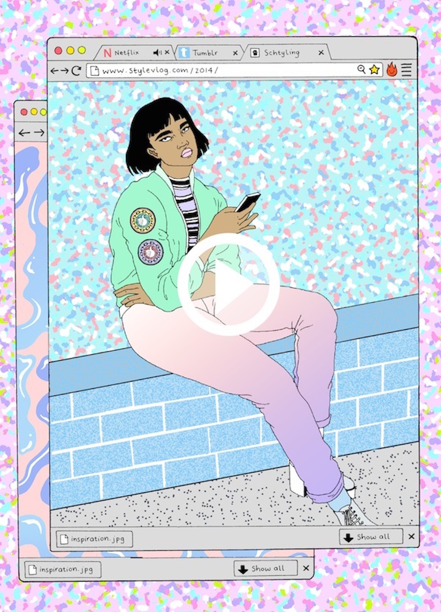 vibranteverydaylifeillustrationsoftrendygirls-6