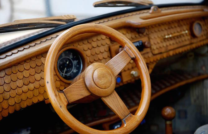 Wooden VW Beetle Replica