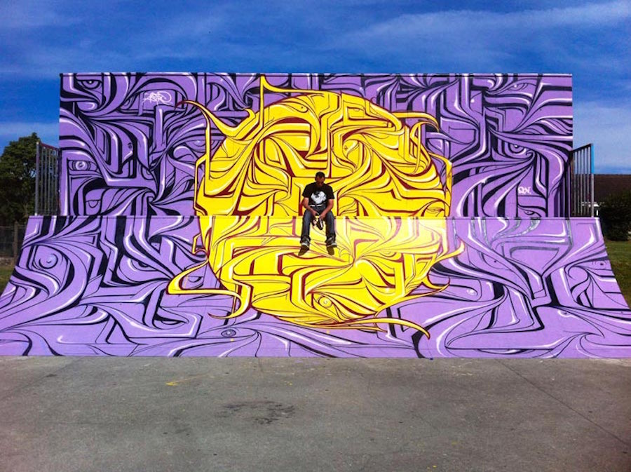 Abstract & Psychedelic Murals by Astro9