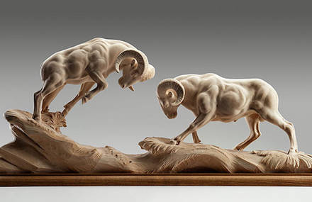 Accurate Carvings of Wild Animals