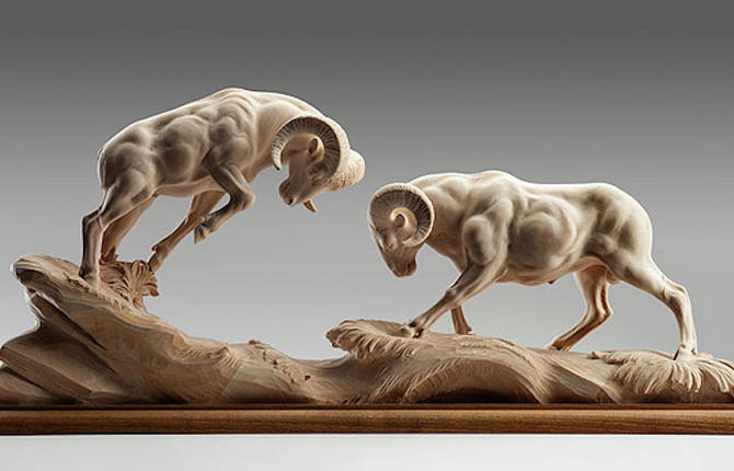 Accurate Carvings of Wild Animals