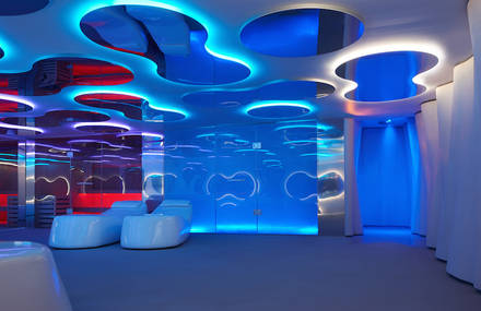 Smooth and Colorful Spa Design