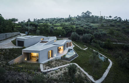 Architectural Zig Zag Holiday House in Portugal