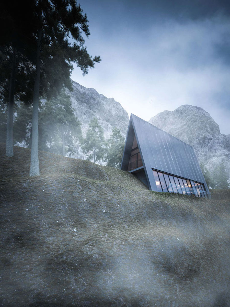 Beautiful Fictional Triangle Cliff House3