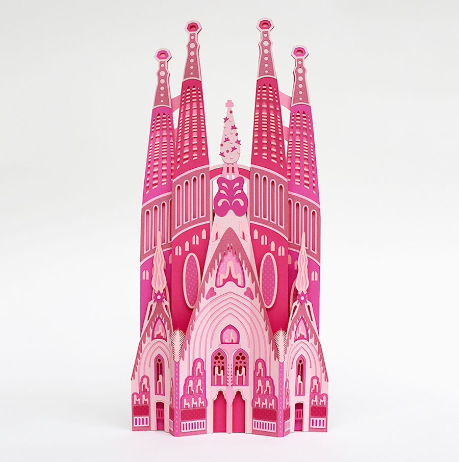 Craft Paper Cityscapes of Barcelona4