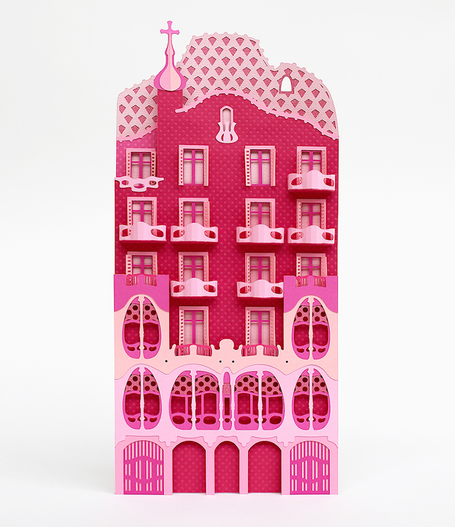 Craft Paper Cityscapes of Barcelona5