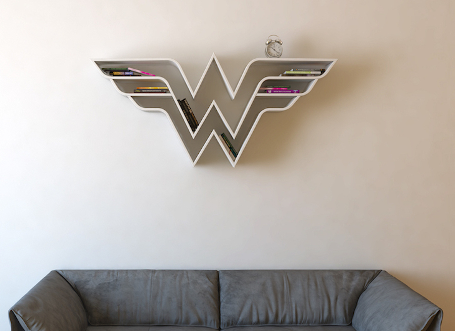 Funny Bookshelves with Superheroes Legos5