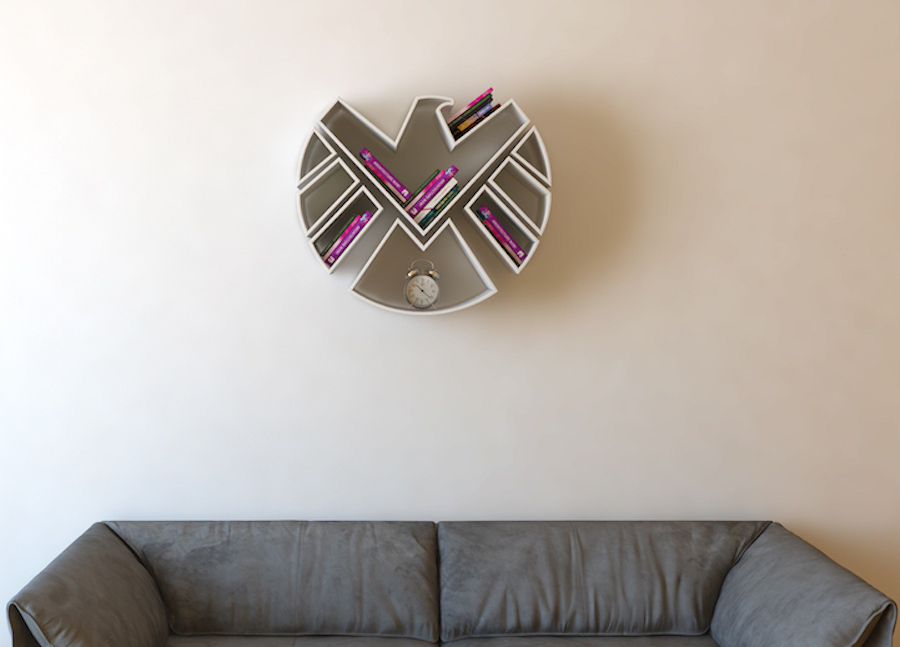 Funny Bookshelves with Superheroes Legos7