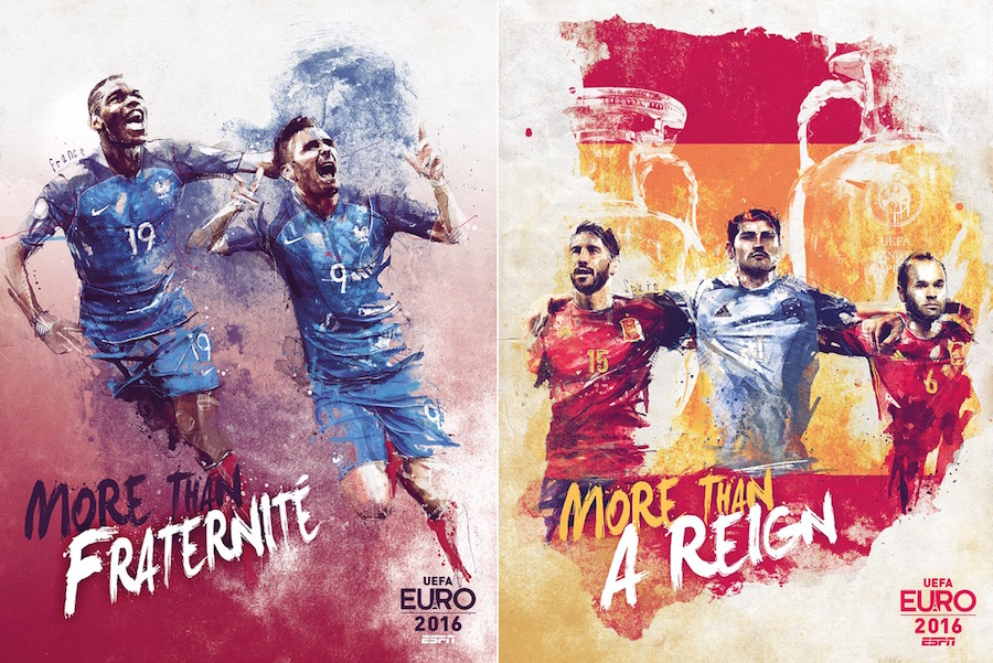 Illustrations of the Euro 2016 Teams0