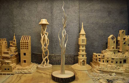 Incredible City Sculptures with Toothpicks