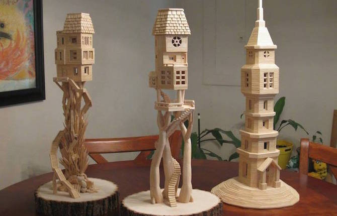 Incredible City Sculptures with Toothpicks