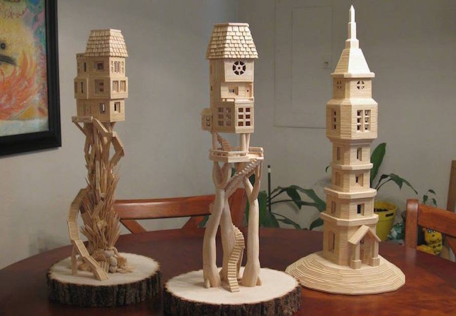 Incredible City Sculptures with Toothpicks1