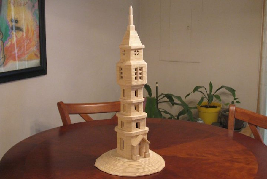 Incredible City Sculptures with Toothpicks16