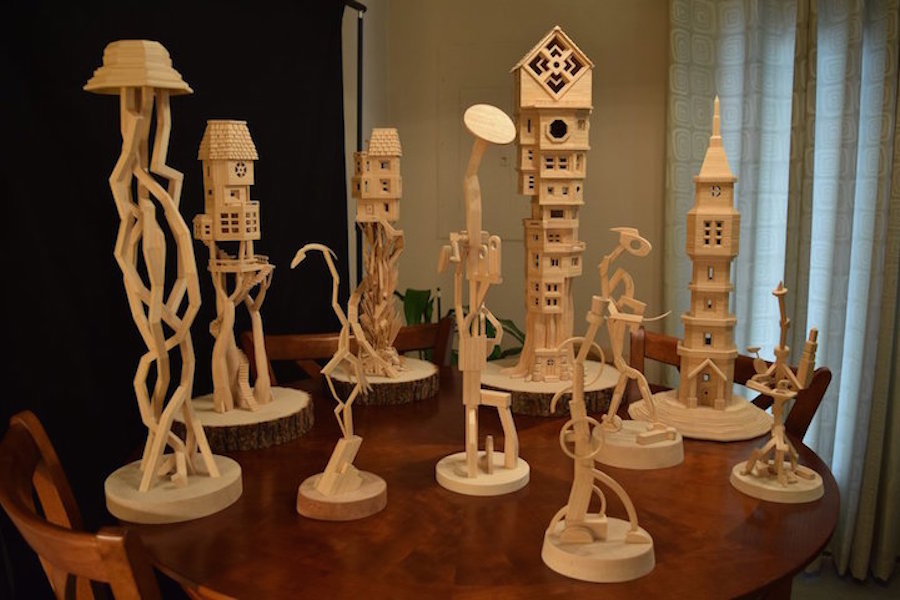 Incredible City Sculptures with Toothpicks17
