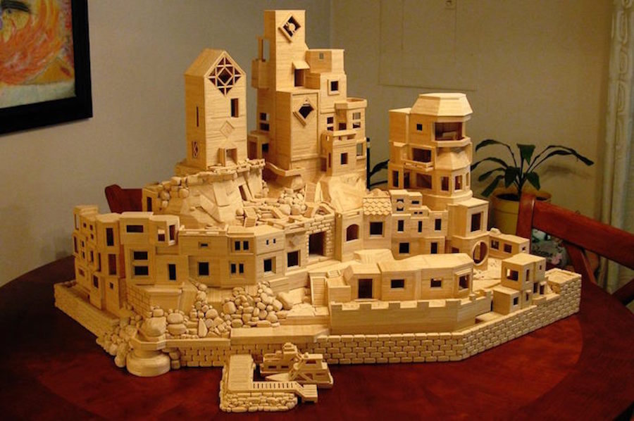 Incredible City Sculptures with Toothpicks2